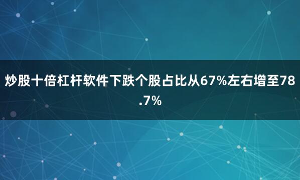 炒股十倍杠杆软件下跌个股占比从67%左右增至78.7%