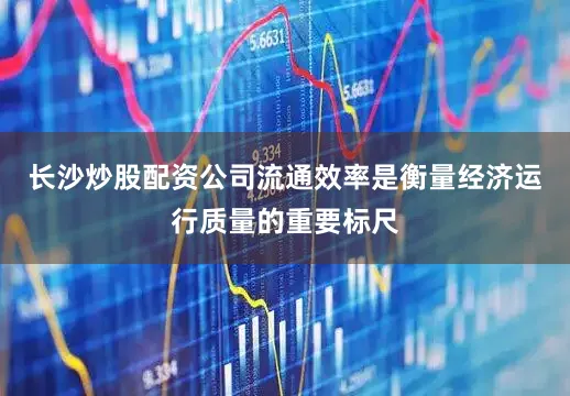长沙炒股配资公司流通效率是衡量经济运行质量的重要标尺